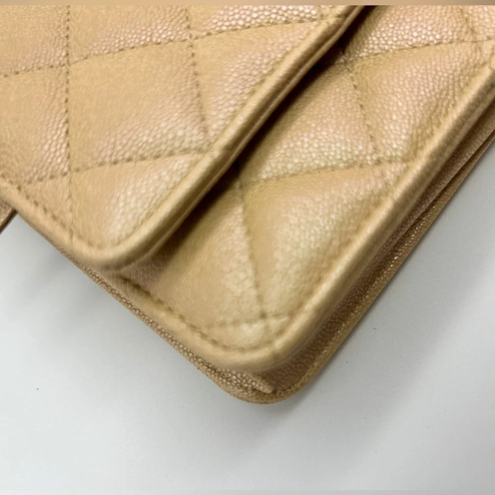 Chanel WOC 19S Iridescent Beige Caviar Leather with Gold Hardware 27xx